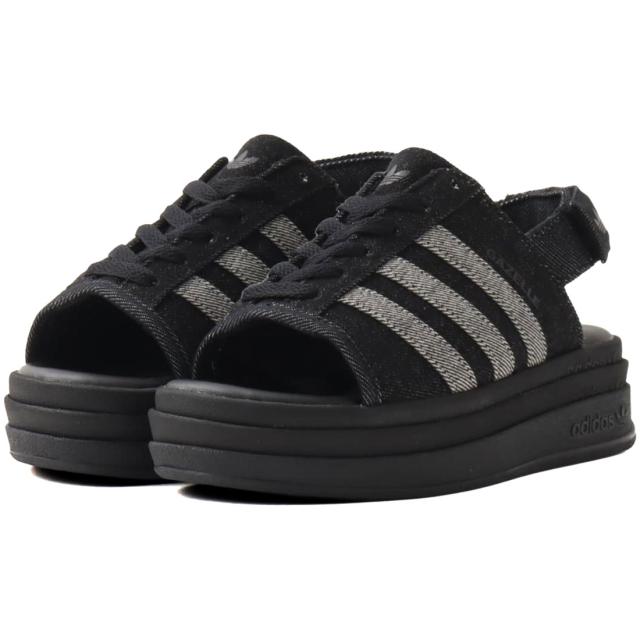 [アディダス] ガゼル ボールド サンダル [W GAZELLE BOLD SANDAL W] コアブラック/サプライヤーカラー KI0007