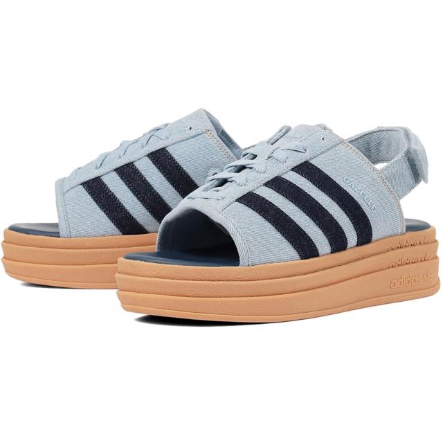 [アディダス] ガゼル ボールド サンダル [W GAZELLE BOLD SANDAL W] ワンダーブルー/クルーネイビー/カッパーメタリック KI0008