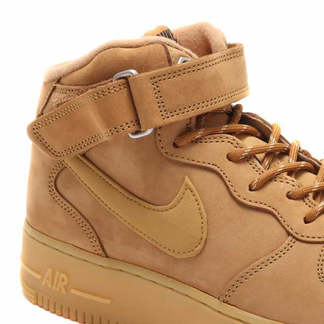 [ナイキ] エアフォース 1 ミッド フラックス [AIR FORCE 1 MID WB FLAX] フラックス/ウィート/ガムライトブラウン/ブラック DJ9158-200 