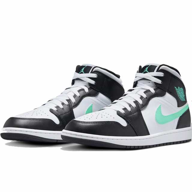 ナイキ NIKE エア ジョーダン 1 MID [AIR JORDAN 1 MID] ホワイト/ブラック/グリーングロー DQ8426-103日本国内正規品