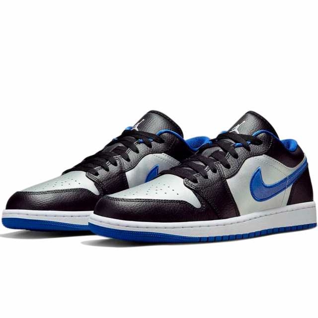 [ナイキ] エア ジョーダン 1 LOW [AIR JORDAN 1 LOW] ブラック/ゲームロイヤル/メタリックプラチナム/ホワイト 553558-007