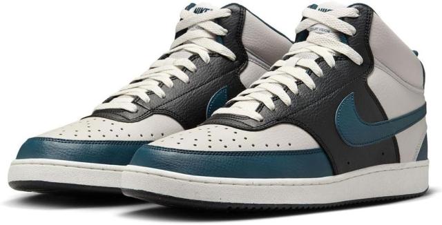 [ナイキ] コート ビジョン ミッド ネクスト ネイチャー [COURT VISION MID NN] ライトアイアンオール/ファントム/ブラック/アーモリーネイビー DN3577-004