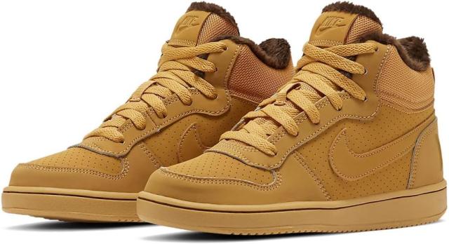 [ナイキ] コート ボロー MID [J COURT BOROUGH MID] ヘイスタック/バロックブラウン/ヘイスタック AA3458-700