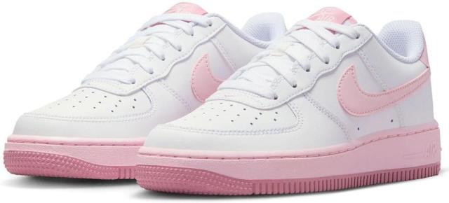 [ナイキ] エア フォース 1 GS [J AIR FORCE 1 GS] ホワイト/エレメンタルピンク/ミディアムソフトピンク/ピンクフォーム FV5948-100