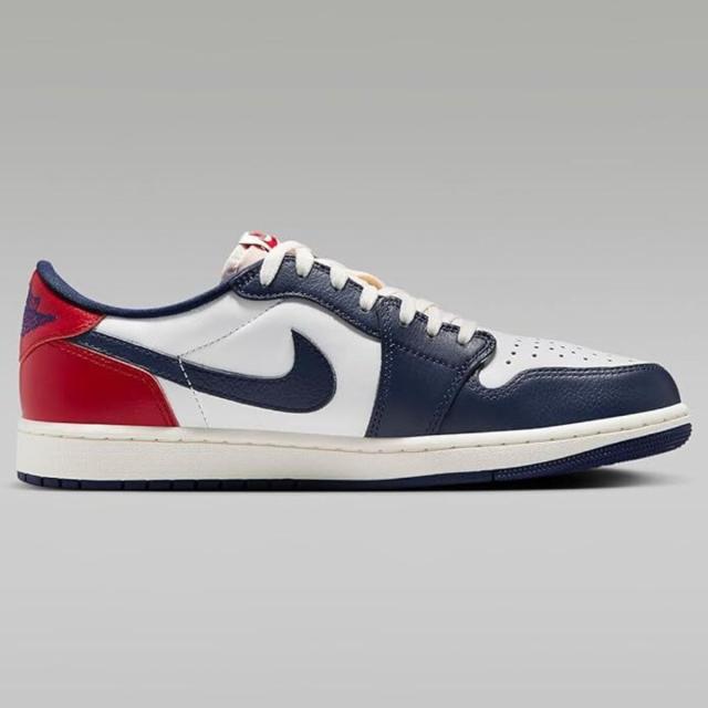 [ナイキ] エア ジョーダン 1 レトロ ロー [AIR JORDAN 1 RETRO LOW ] ホワイト/ミッドナイトネイビー/グレー/レッド HQ2993-100_2