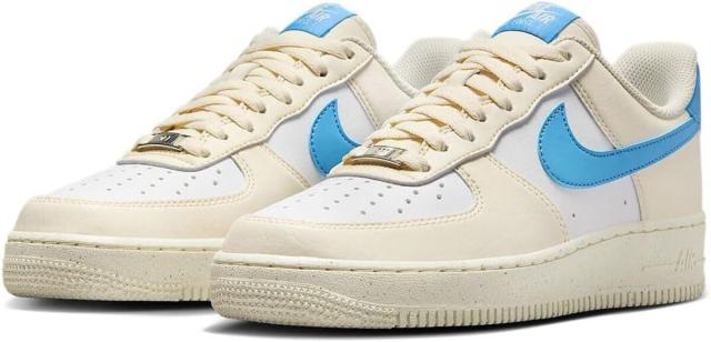 [ナイキ] エア フォース 1 '07 NN [W AIR FORCE 1 '07 NN] ペールアイボリー/ホワイト/セイル/ユニバーシティブルー DC9486-110