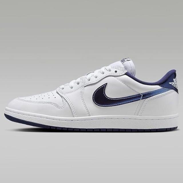 [ナイキ] エア ジョーダン 1 ロー '85 [AIR JORDAN 1 LOW '85] ホワイト/ホワイト/ネイビー FB9933-141_1