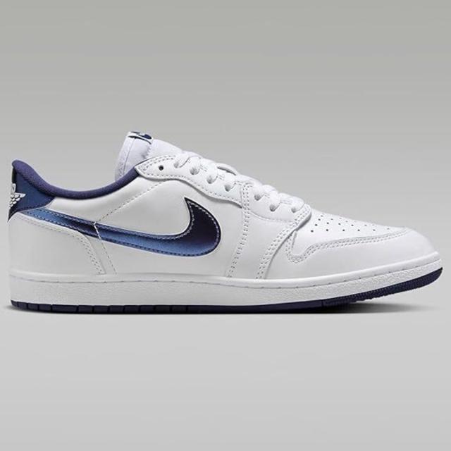 [ナイキ] エア ジョーダン 1 ロー '85 [AIR JORDAN 1 LOW '85] ホワイト/ホワイト/ネイビー FB9933-141_2