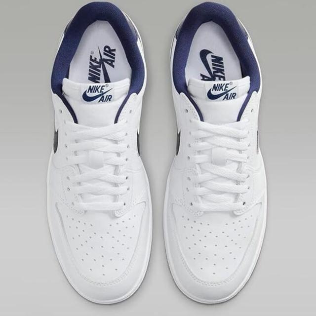 [ナイキ] エア ジョーダン 1 ロー '85 [AIR JORDAN 1 LOW '85] ホワイト/ホワイト/ネイビー FB9933-141_3