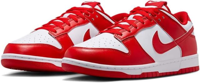 [ナイキ] ダンク ロー レトロ [DUNK LOW RETRO] ホワイト/ホワイト/ユニバーシティレッド HF5441-104