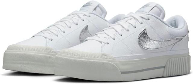 [ナイキ] コート レガシー リフト [W COURT LEGACY LIFT] ホワイト/ブルー/グレーシルバー HQ2307-100