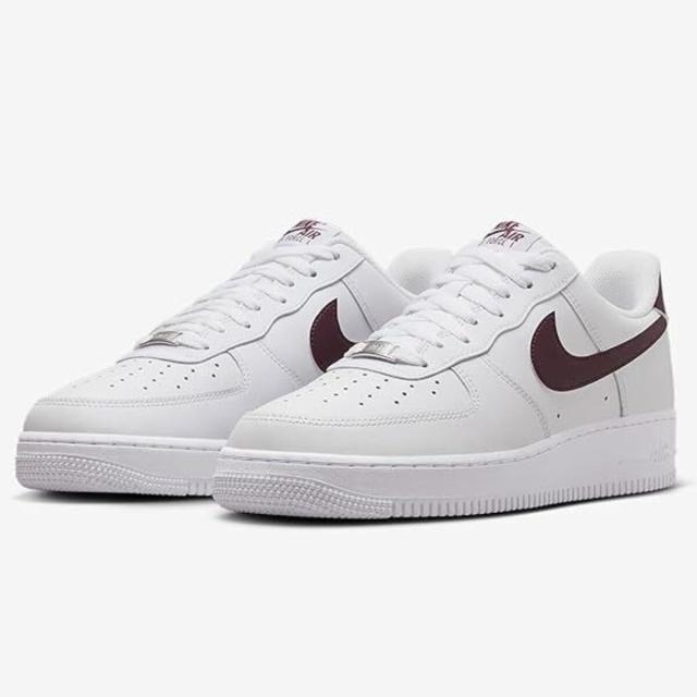 Nike Air Force 1 ホワイト/バーガンディ 24.5 ナイキ] エア フォース 1 '07 [AIR FORCE 1 '07] ホワイト
