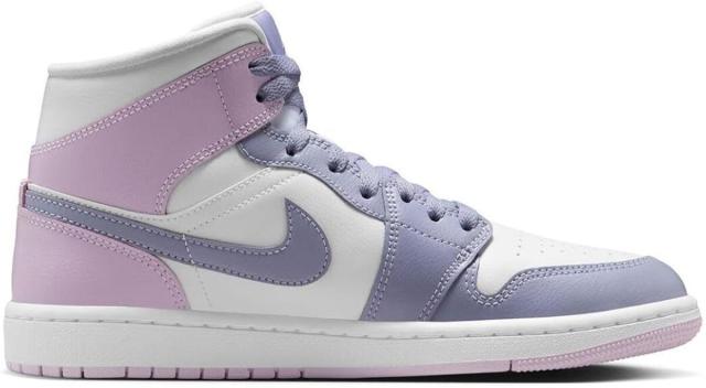 [ナイキ] エア ジョーダン 1 ミッド [W AIR JORDAN 1 MID] パープル/ホワイト BQ6472-510