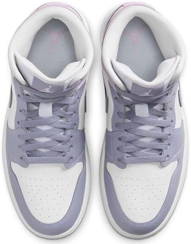 [ナイキ] エア ジョーダン 1 ミッド [W AIR JORDAN 1 MID] パープル/ホワイト BQ6472-510