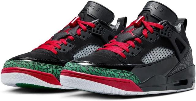 [ナイキ] ジョーダン スパイジーク ロー [JORDAN SPIZIKE LOW] ブラック/クラシックグリーン/ホワイト/バーシティレッド FQ1759-060