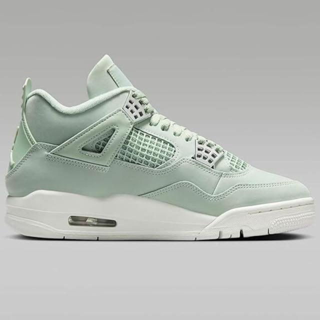 [ナイキ] エア ジョーダン 4 レトロ [W AIR JORDAN 4 RETRO "Abundance"] シーフォーム/メタリックシルバー/セイル HV0823-003