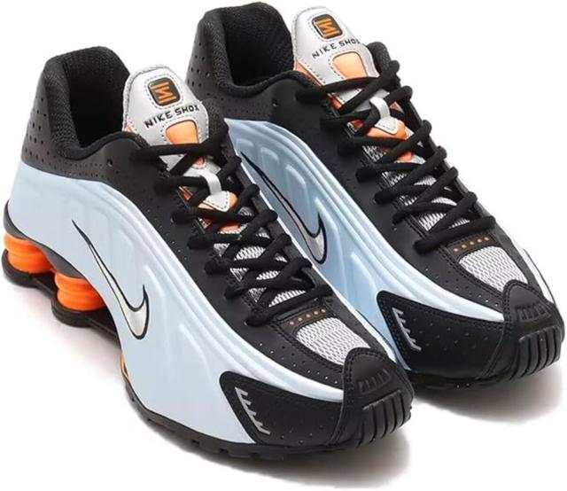 [ナイキ] ショックス R4 [W SHOX R4] ブルーティント/トータルオレンジ/ブラック/メタリックシルバー AR3565-401