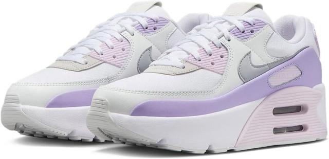 [ナイキ] エア マックス 90 LV8 [W AIR MAX 90 LV8] ホワイト/ハイドランジア/サミットホワイト/ウルフグレー FD4328-113