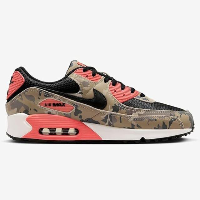 [ナイキ] エア マックス 90 プレミアム [AIR MAX 90 PRM] ライトカーキ/マジックエンバー/ミンクブラウン/ブラック IF1721-200
