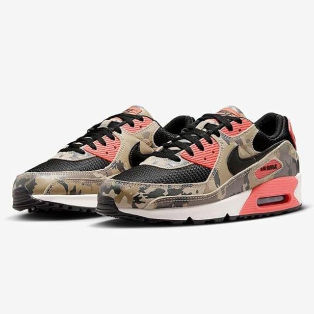 [ナイキ] エア マックス 90 プレミアム [AIR MAX 90 PRM] ライトカーキ/マジックエンバー/ミンクブラウン/ブラック IF1721-200