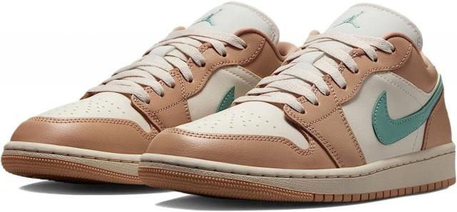 [ナイキ] エア ジョーダン 1 ロー [W AIR JORDAN 1 LOW] ライトオールウッドブラウン/ヘンプ/キャノン DC0774-130