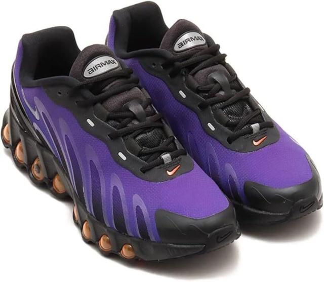 [ナイキ] エア マックス DN8 [AIR MAX DN8] ブラック/インディゴバースト/トータルオレンジ/フィアースパープル FQ7860-009