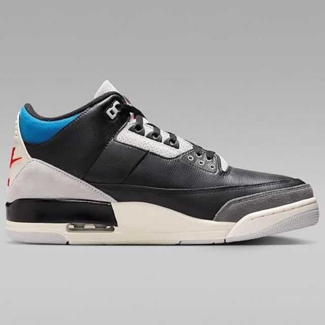 [ナイキ] エア ジョーダン 3 レトロ レア エア [AIR JORDAN 3 RETRO "Rare Air"] ブラック/ニュートラルグレー/ミリタリーブルー/チリレッド IB8967-004_2