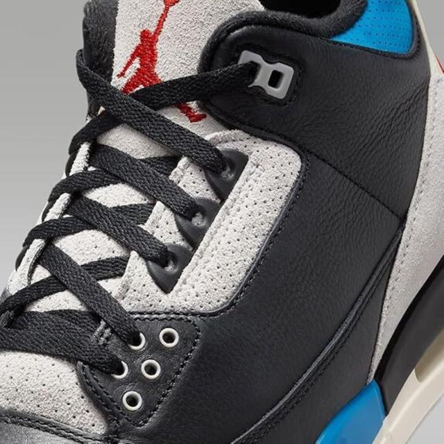 [ナイキ] エア ジョーダン 3 レトロ レア エア [AIR JORDAN 3 RETRO "Rare Air"] ブラック/ニュートラルグレー/ミリタリーブルー/チリレッド IB8967-004_7