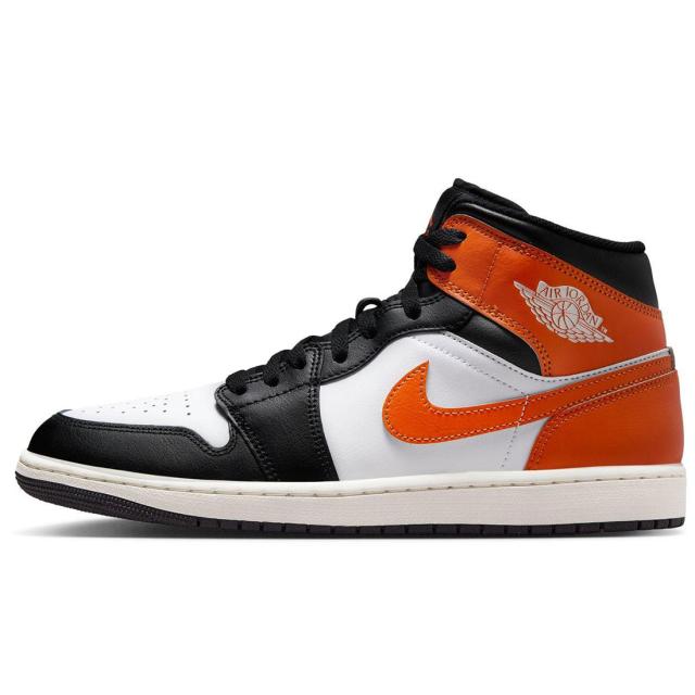 [ナイキ] エア ジョーダン 1 ミッド [AIR JORDAN 1 MID] ホワイト/ブラック/オレンジ DQ8426-801