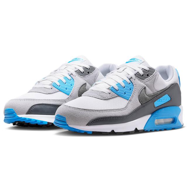 [ナイキ] エア マックス 90 [AIR MAX 90] プラチナムティント/ブルーライトニング/ウルフグレー/アイアングレー DM0029-019
