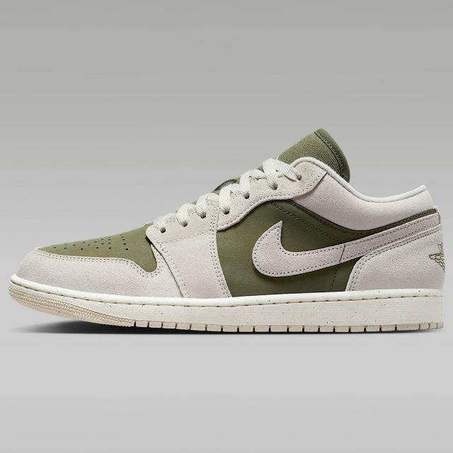 [ナイキ] エア ジョーダン 1 ロー SE [AIR JORDAN 1 LOW SE] ミディアムオリーブ/セイル/ライトオールウッドブラウン HV4089-201