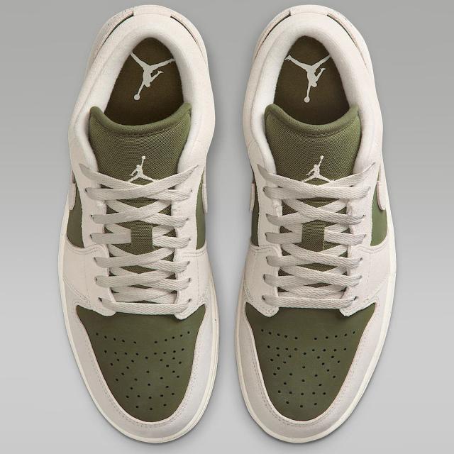 [ナイキ] エア ジョーダン 1 ロー SE [AIR JORDAN 1 LOW SE] ミディアムオリーブ/セイル/ライトオールウッドブラウン HV4089-201