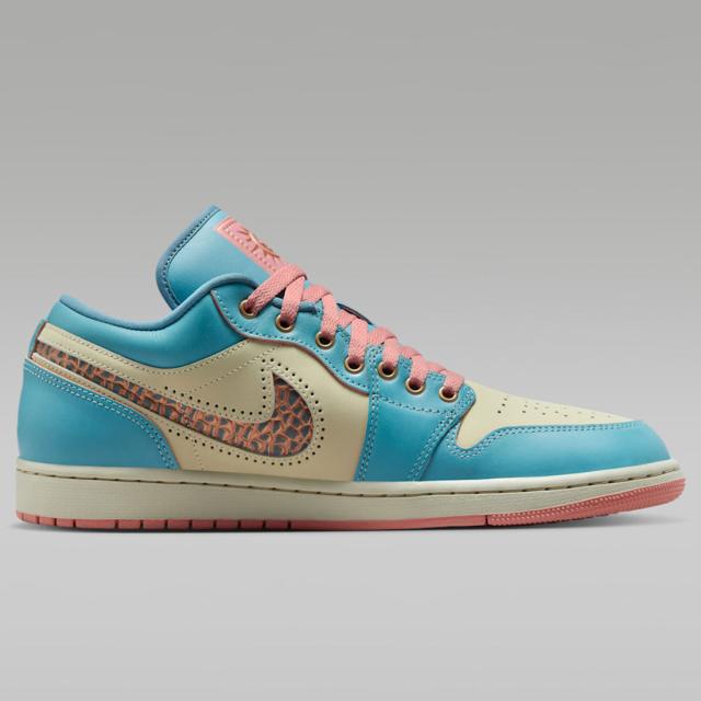 [ナイキ] エア ジョーダン 1 ロー SE [Air Jordan 1 Low SE] デニムターコイズ/レブスターダスト/ライトストーン/スモーキーブルー IM8120-464