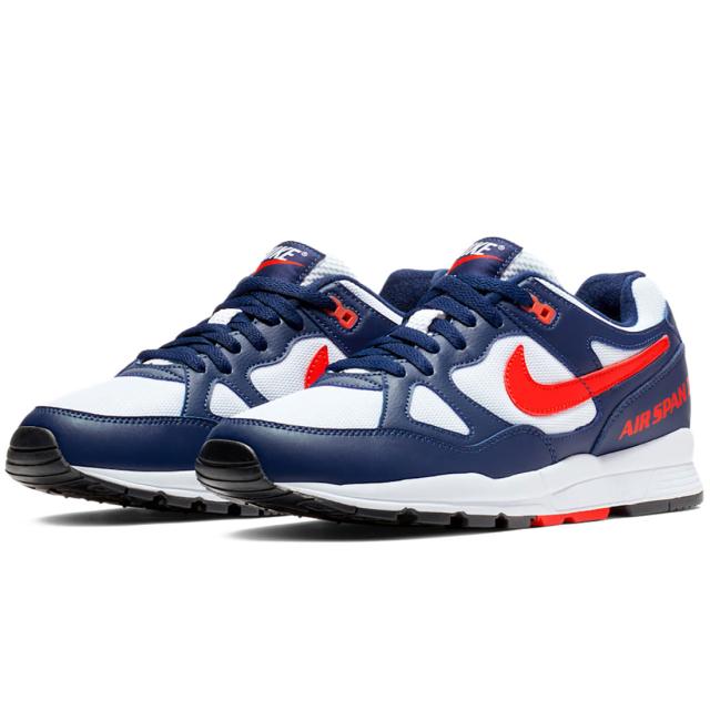 [ナイキ] エア スパン 2 [Air Span 2] ブルーボイド/ホワイト/ブラック/ハバネロレッド AH8047-404