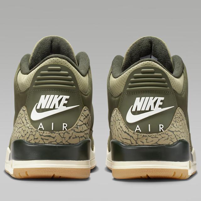 [ナイキ] エア ジョーダン 3 レトロ [AIR JORDAN 3 RETRO] ミディアムオリーブ/ニュートラルオリーブ/セイル/セコイア DN3707-202_4