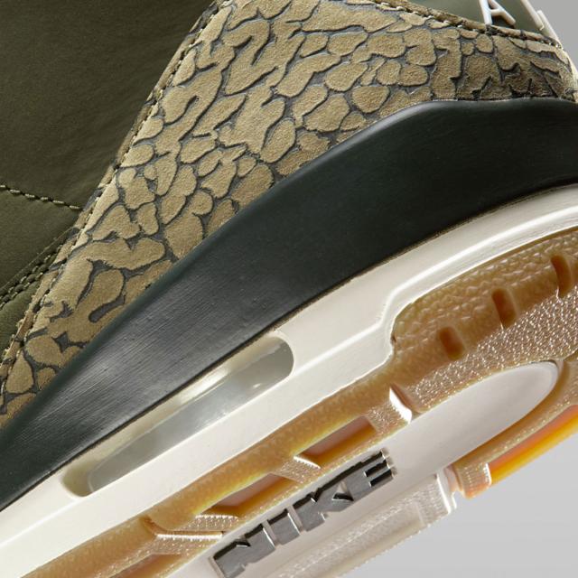[ナイキ] エア ジョーダン 3 レトロ [AIR JORDAN 3 RETRO] ミディアムオリーブ/ニュートラルオリーブ/セイル/セコイア DN3707-202_5