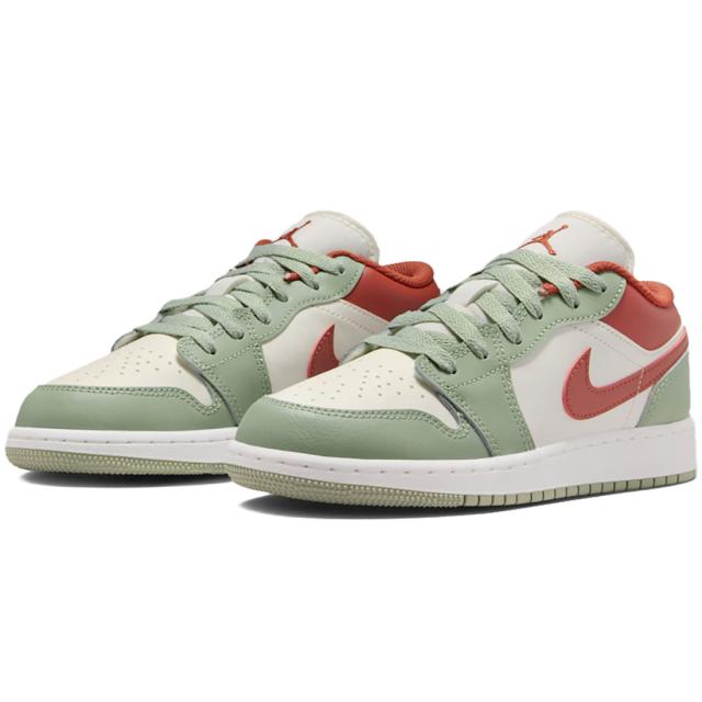 [ナイキ] エア ジョーダン 1 ロー [J AIR JORDAN 1 LOW] セイル/サミットホワイト/レッドストーン/ジェイドホライズン 553560-133