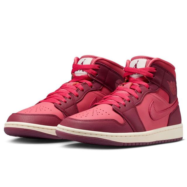 [ナイキ] エア ジョーダン 1 ミッド SE [W AIR JORDAN 1 MID SE] チームレッド/プエブロレッド/ペールアイボリー/シエラレッド IB7018-600