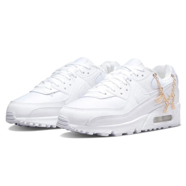 [ナイキ] エア マックス 90 プレミアム [W AIR MAX 90 PRM] ホワイト/メタリックゴールド/ホワイト DH0569-100 15,986円