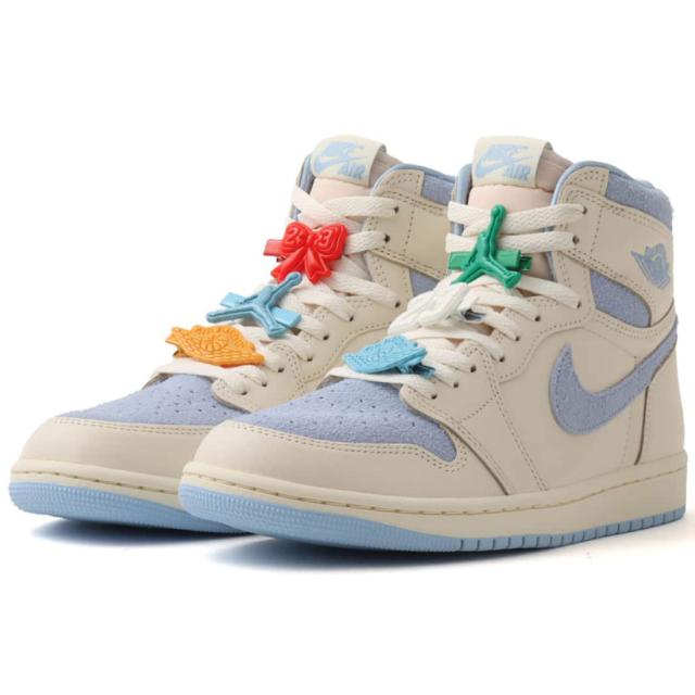 [ナイキ] エア ジョーダン 1 ハイ OG [W AIR JORDAN 1 HIGH OG] ペールアイボリー/サイキックブルー/ココナッツミルク FD2596-102