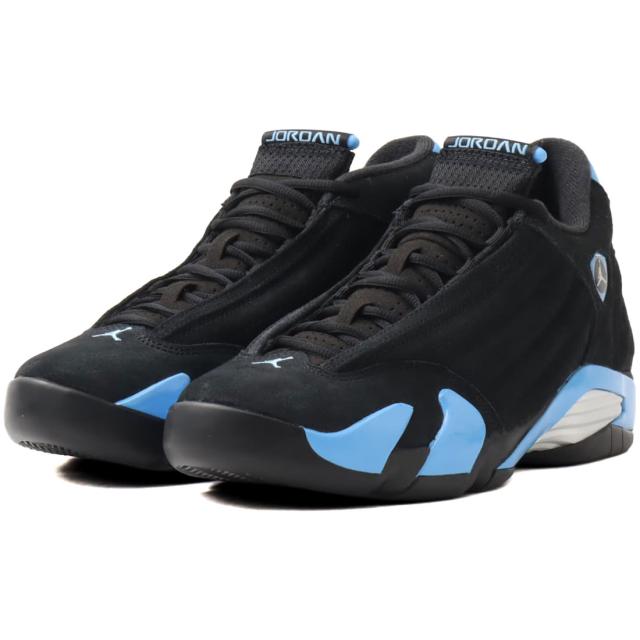 [ナイキ] エア ジョーダン 14 レトロ [AIR JORDAN 14 RETRO "Black/University Blue"] ブラック/ユニバーシティブルー/シルバー/ホワイト 487471-007