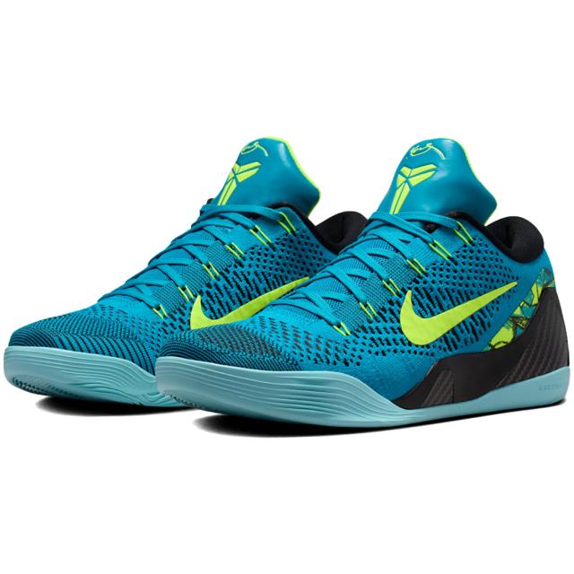 [ナイキ] コービー 9 エリート ロー プロトロ [KOBE 9 ELITE LOW PROTRO] ネオターコイズ/ボルト IO3673-400_4