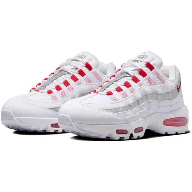 [ナイキ] エア マックス 95 ビッグバブル [AIR MAX 95 BIG BUBBLE] ホワイト/メタリックシルバー/オブシディアン/スピードレッド IQ0176-100
