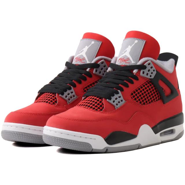 [ナイキ] エア ジョーダン 4 レトロ [AIR JORDAN 4 RETRO] ファイヤーレッド/ブラック/セメントグレー/ホワイト FQ8138-600