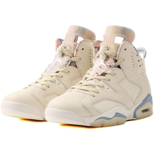 [ナイキ] エア ジョーダン 6 レトロ [AIR JORDAN 6 RETRO] ペールアイボリー/マルチカラー/ワークブルー/ホワイト IR7255-110
