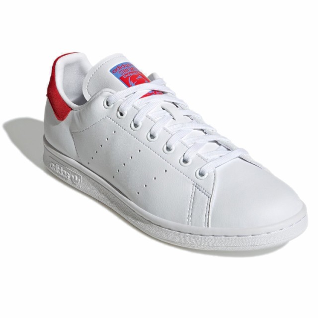 [アディダス]スタンスミス [STAN SMITH] フットウェアホワイト/ビビッドレッド/リアルブルー GY1042 日本国内正規品  ハイカットスニーカー