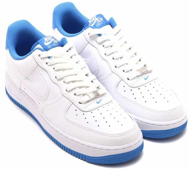 シンプルでおしゃれ Nike Air Force 1 ホワイト ライトブルー 24.5cm