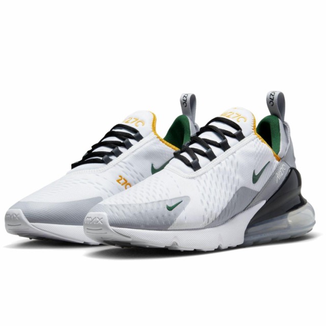 [ナイキ] エア マックス 270 [AIR MAX 270] ホワイト/グレー/グリーン DX3311-100 日本国内正規品