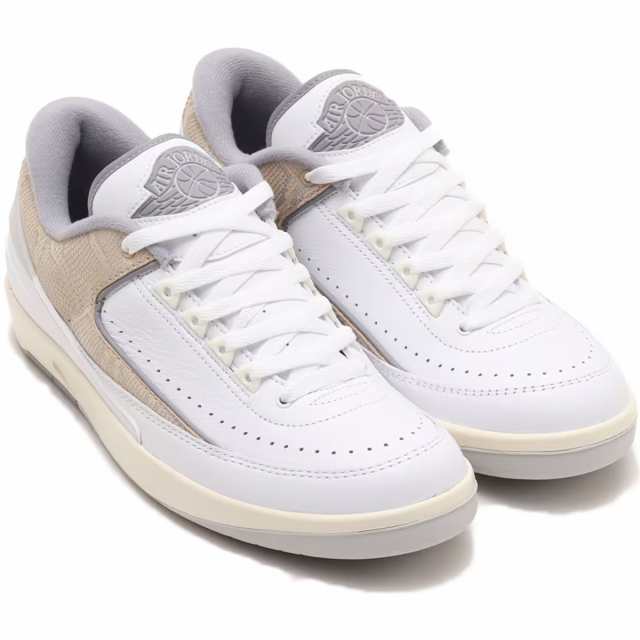 [ナイキ] エア ジョーダン 2 レトロ LOW [AIR JORDAN 2 RETRO LOW] ホワイト/サンドドリフト/ニュートラルグレー/セメントグレー DV9956-