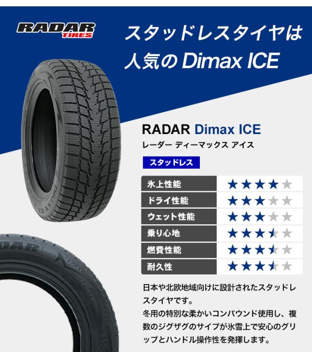 195/65R15 スタッドレスタイヤ＋ホイールおまかせセット Radar